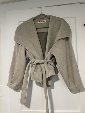 Free People Mina Wrap Belted Coat